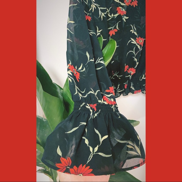 🖤🌹sheer vintage floral blouse🌹🖤 - Picture 6 of 8